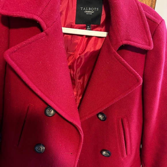 Red Talbots pea coat - Picture 2 of 13